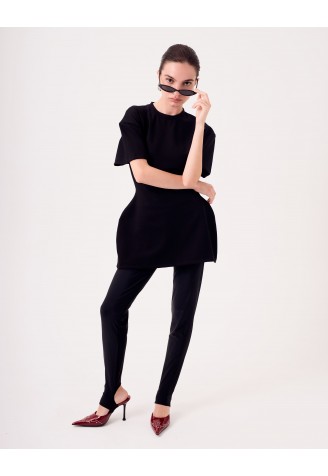 Легінси  зі штрибками Генерація 2 Чорний 