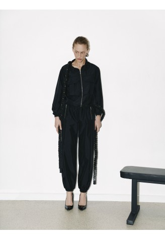 Штани з плащівки Чорні