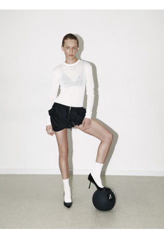 Nylon Skirt Black
